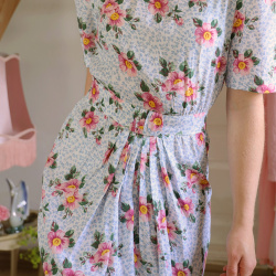 Karin Stevens Floral Vintage Dress | S