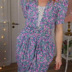 Romantic Karin Stevens Vintage Dress | S