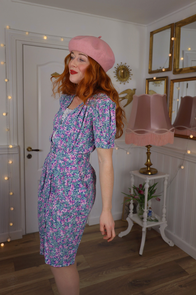 Romantic Karin Stevens Vintage Dress | S
