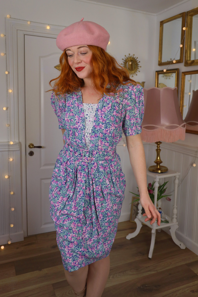 Romantic Karin Stevens Vintage Dress | S