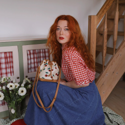 Picnic Gingham Cotton Vintage Top | L/XL