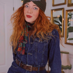 Khaki Silver Leaf Headband 