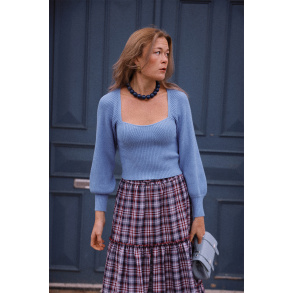 Blue Sky | Square Neck Sweater 