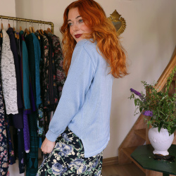Light Blue Vintage Sweater | M