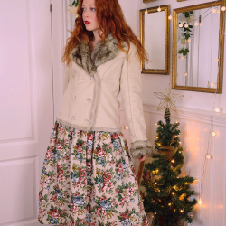 Cream Fluff Soft Jacket | S