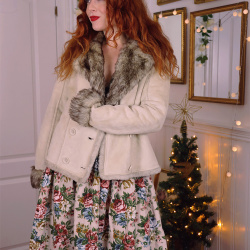 Cream Fluff Soft Jacket | S