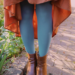 Light Denim Happy Tights
