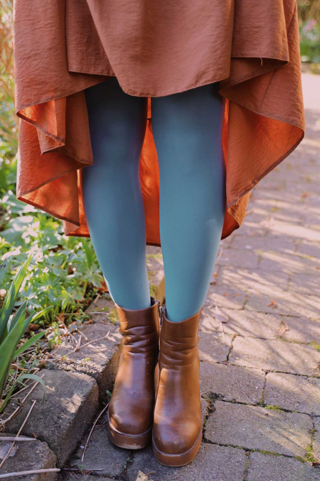 Light Denim Happy Tights