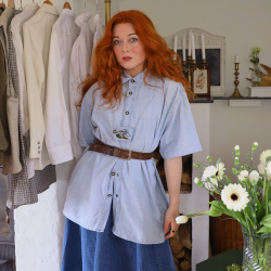 Comfy Light Denim Vintage Top | XL/XXL