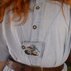 Comfy Light Denim Vintage Top | XL/XXL