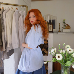 Comfy Light Denim Vintage Top | XL/XXL