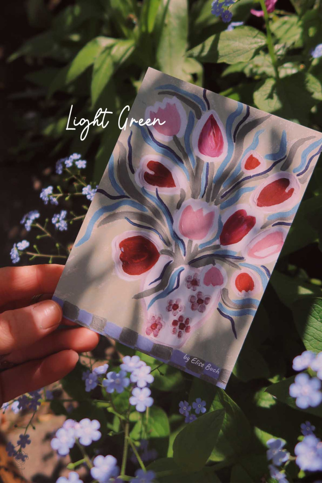 Spring Tulips Postcards - By Elise Buch 
