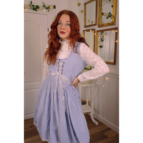 Light Lilac Gingham Cottage Core Mini | L