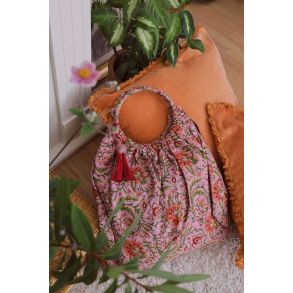 Floral Cotton Reversible Summer Tote 