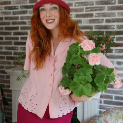 Pink Handmade Knitted Hat | L