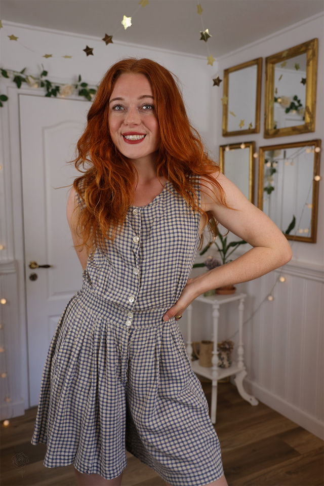 Dusty Blue Vintage Mini Romber | S