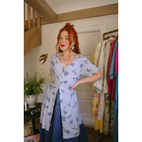Lilac Floral 90's Vintage Mini | M
