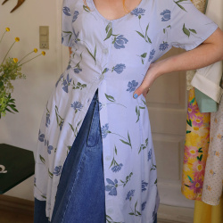 Lilac Floral 90's Vintage Mini | M