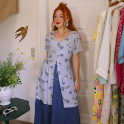 Lilac Floral 90's Vintage Mini | M