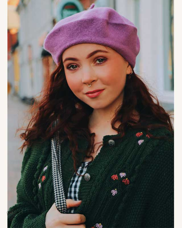 French Kiss Lilac Beret