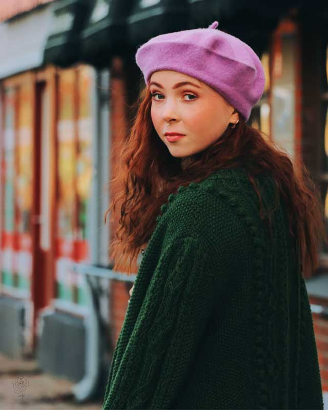 French Kiss Lilac Beret