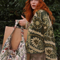 Magical Fall Green Velvet Jacket 