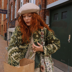 Magical Fall Green Velvet Jacket 
