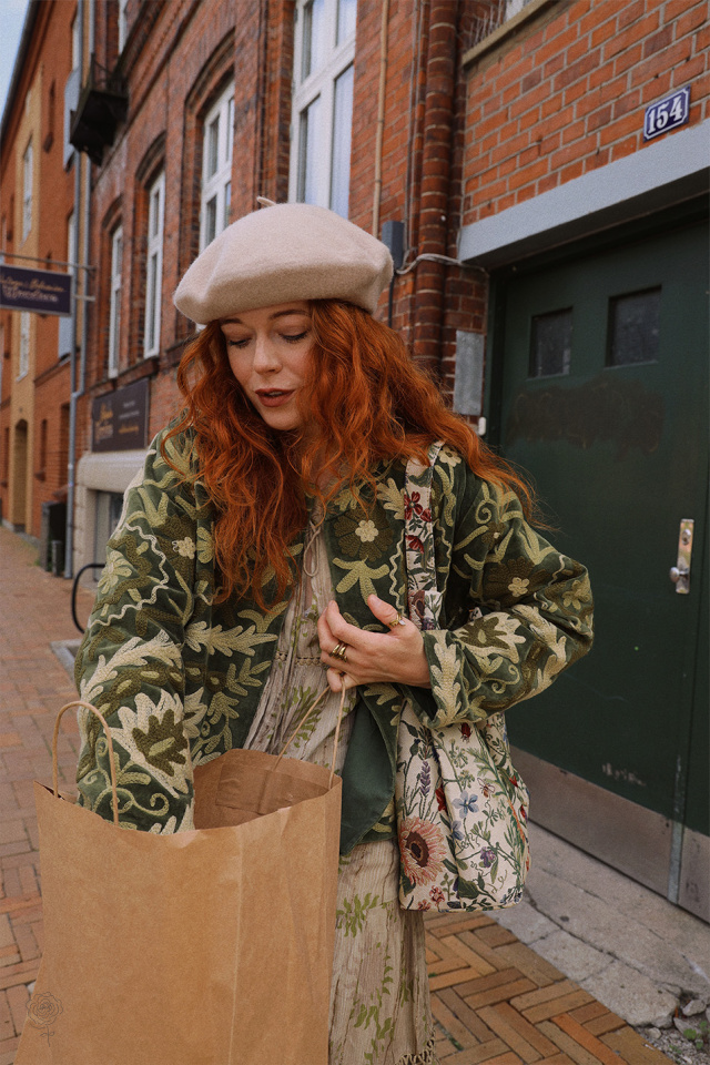 Magical Fall Green Velvet Jacket 