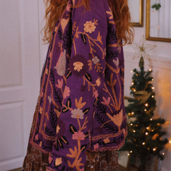 Magical Garden Purple Floral Jacket 