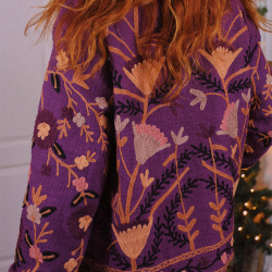 Magical Garden Purple Floral Jacket 