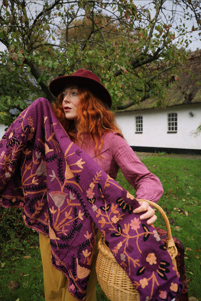 Magical Garden Purple Floral Jacket 