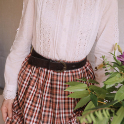 Martha | White Ruffle Cotton Blouse 