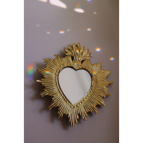 Heart Brass Mirror | Medium