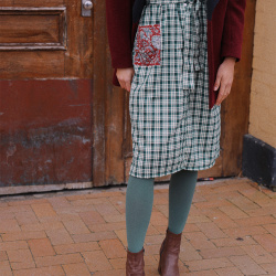Green Mellow Midi Cotton Dress 