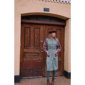 Green Mellow Midi Cotton Dress 