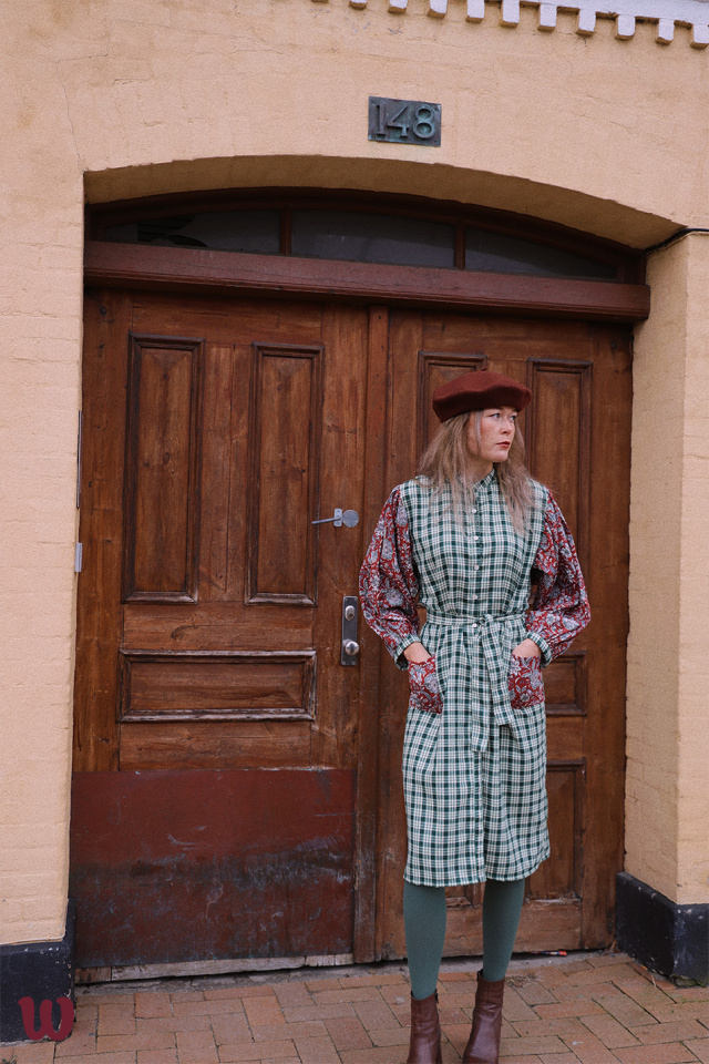 Green Mellow Midi Cotton Dress 