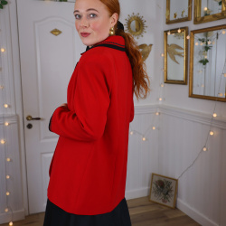 Merry Elegant Red Vintage Blazer | M/L