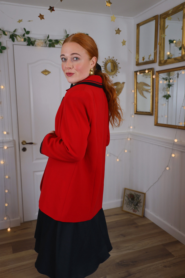 Merry Elegant Red Vintage Blazer | M/L