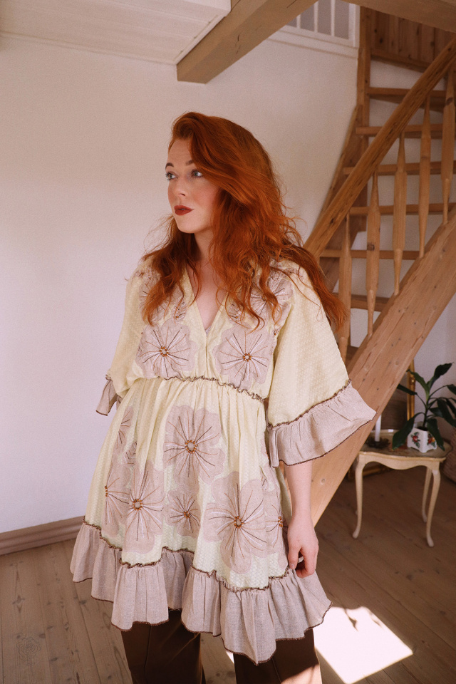 Mild Spring Mini Boho Dress | S/M