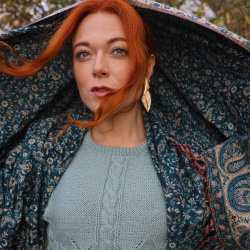 Mint Green Handmade Wool Sweater | S