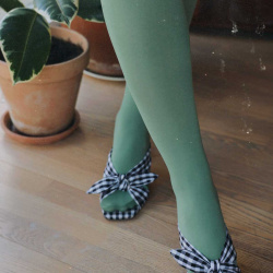 Minty Green Happy Tights