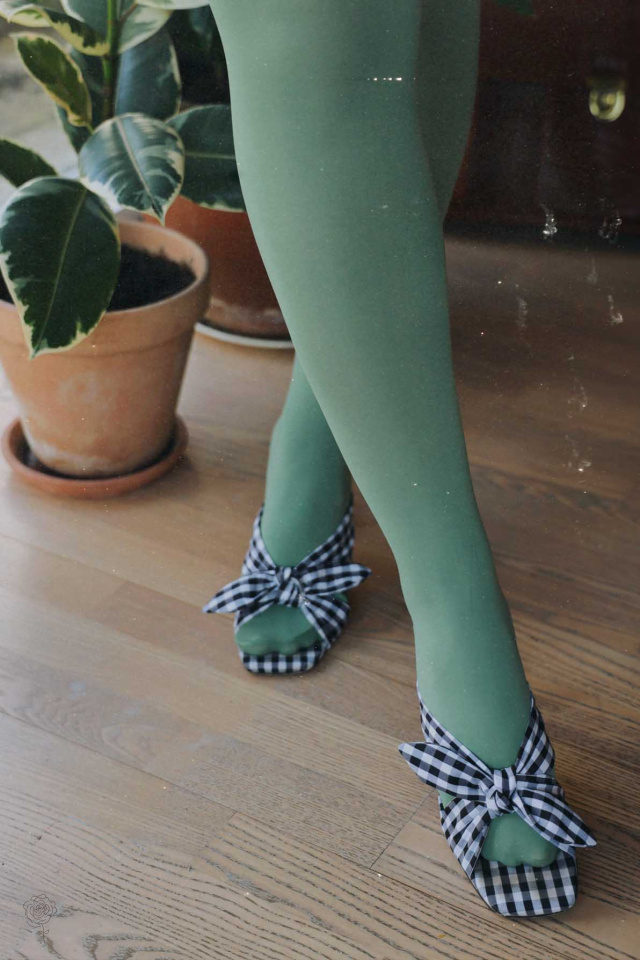 Minty Green Happy Tights