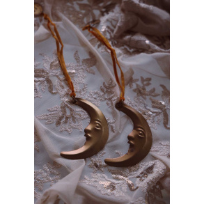 Moon Brass Decoration or Pendant 