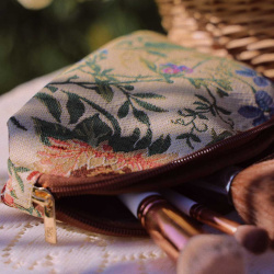 Morning Garden Cosmetic Bag