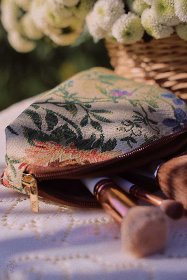 Morning Garden Cosmetic Bag