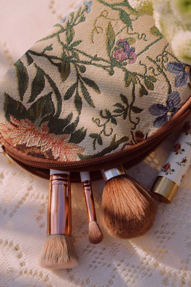 Morning Garden Cosmetic Bag