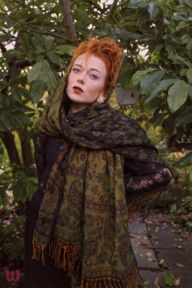 Mossy Boho Scarf &amp; Blanket 