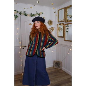 Italian Striped Vintage Jacket | M