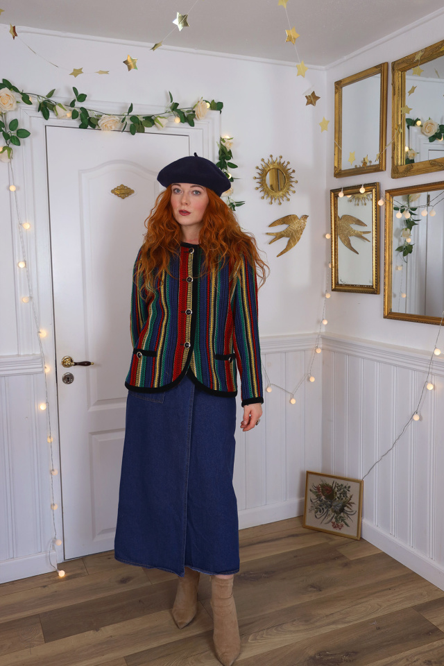 Italian Striped Vintage Jacket | M