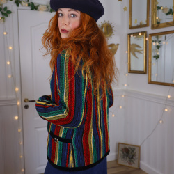 Italian Striped Vintage Jacket | M
